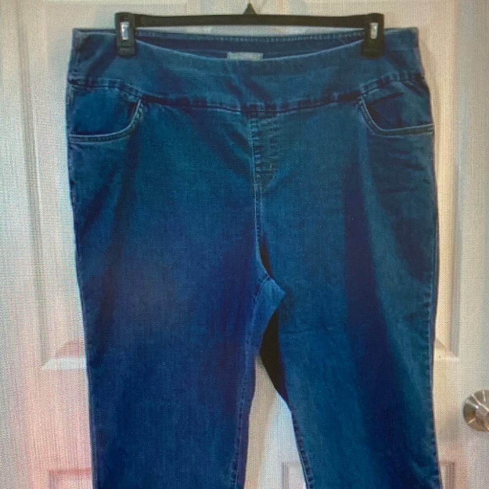 Woman Within Dark Blue Stretch Skinny Jeans